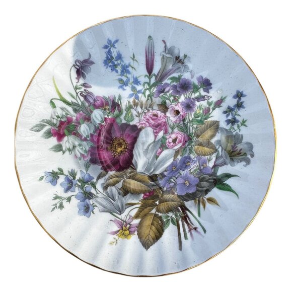 Crown Staffordshire Fine Bone China Floral Teacup & Saucer Set Victorian England - Picture 5 of 13